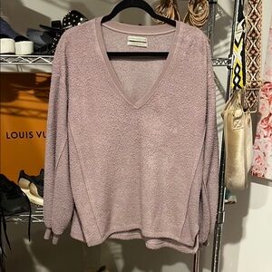 Urban Outfitters Purple V-Neck Sweater Lightweight Knit
